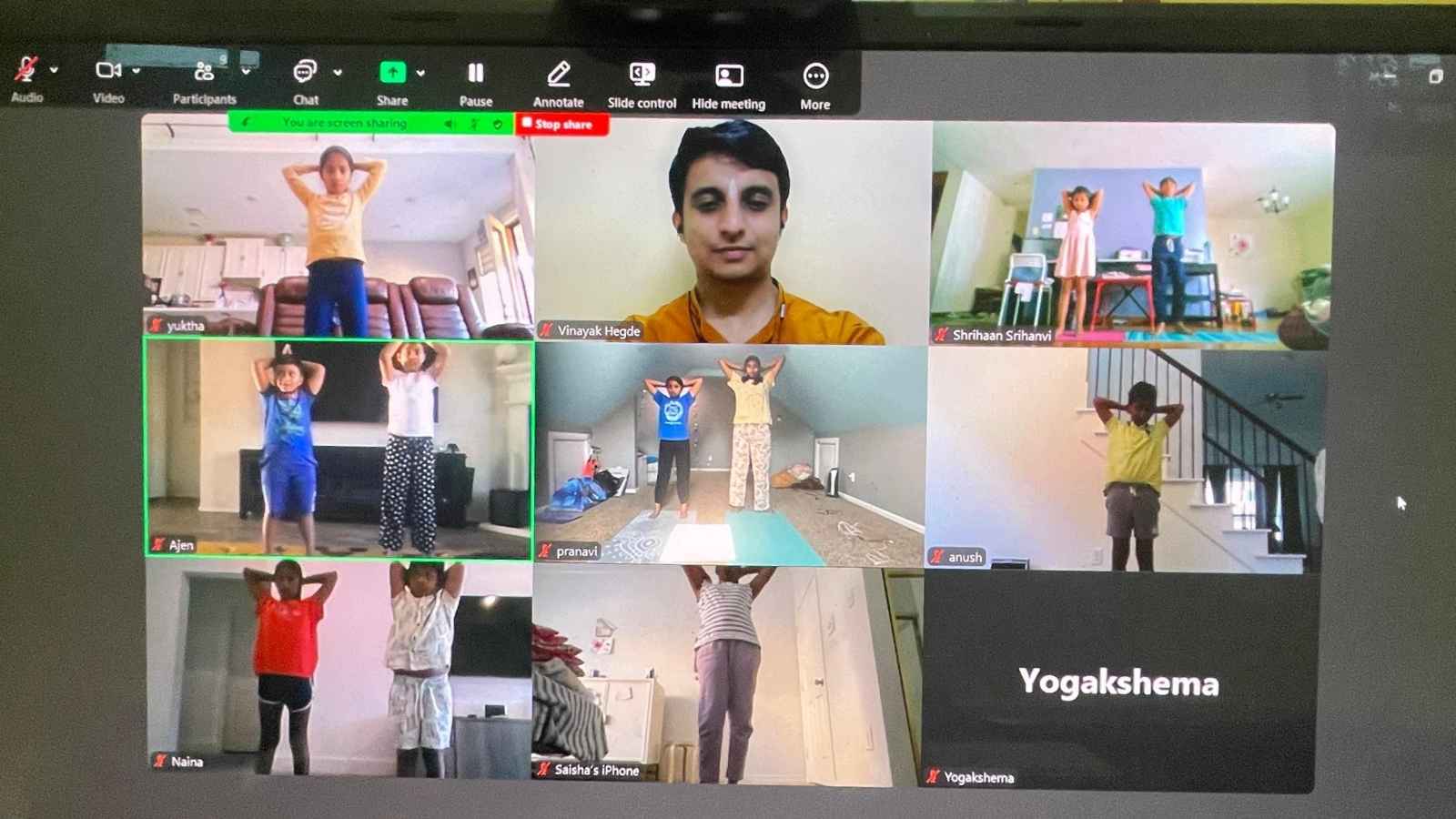 Live Yogakshema session for children — photo 1